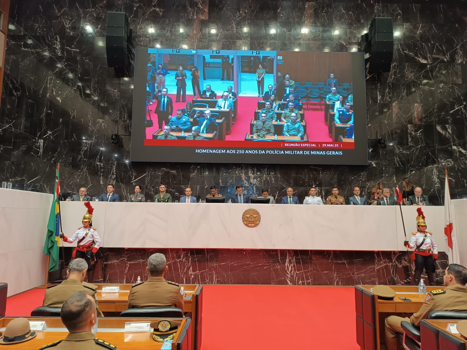 TJMMG prestigia a reunião de comemoração aos 250 anos da PMMG