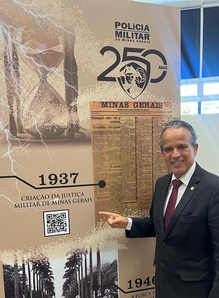 História da Justiça Militar é destaque em exposição da ALMG em homenagem à PMMG