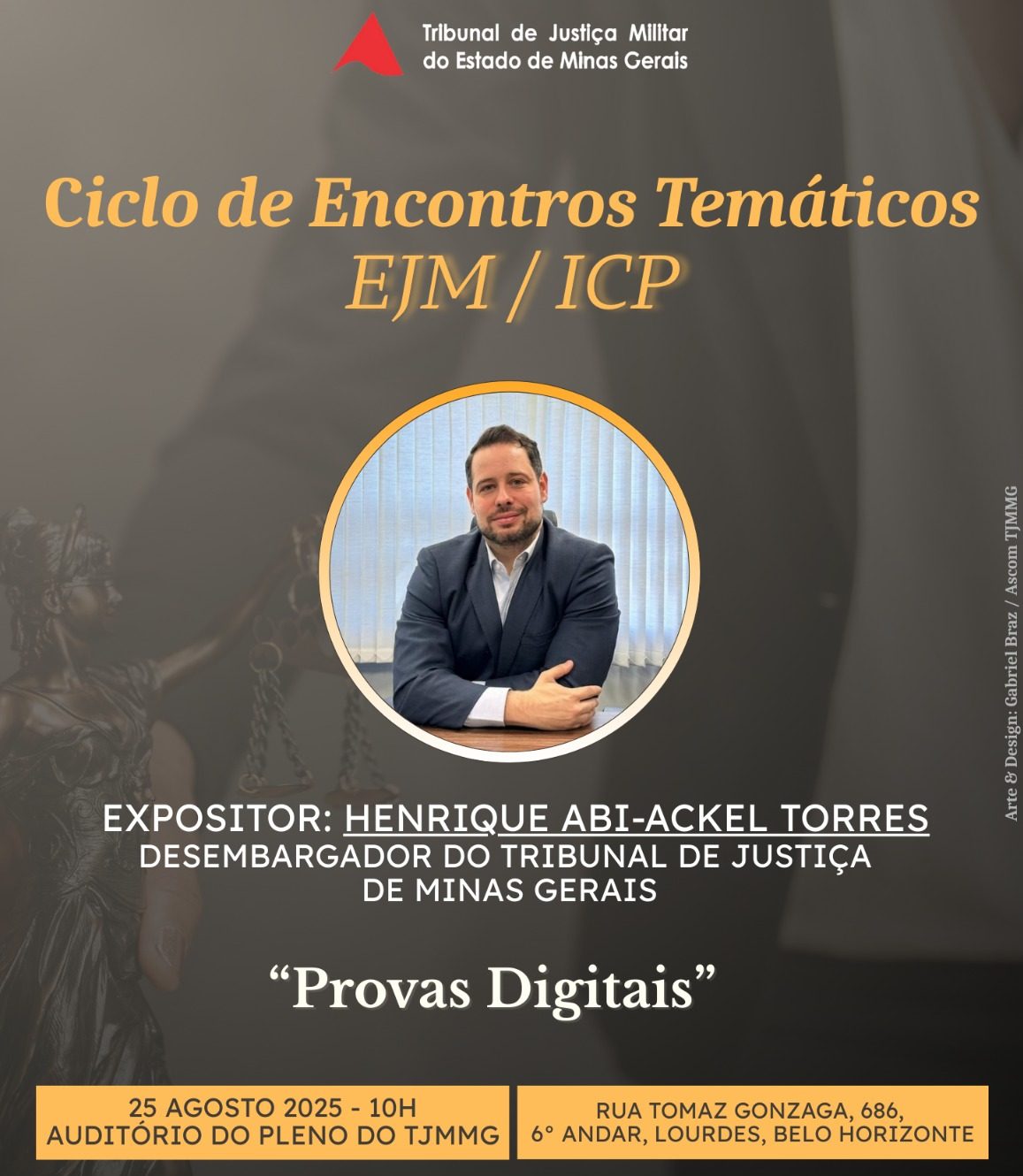 Escola Judicial Militar inicia ciclo de encontros mensais nesta segunda-feira