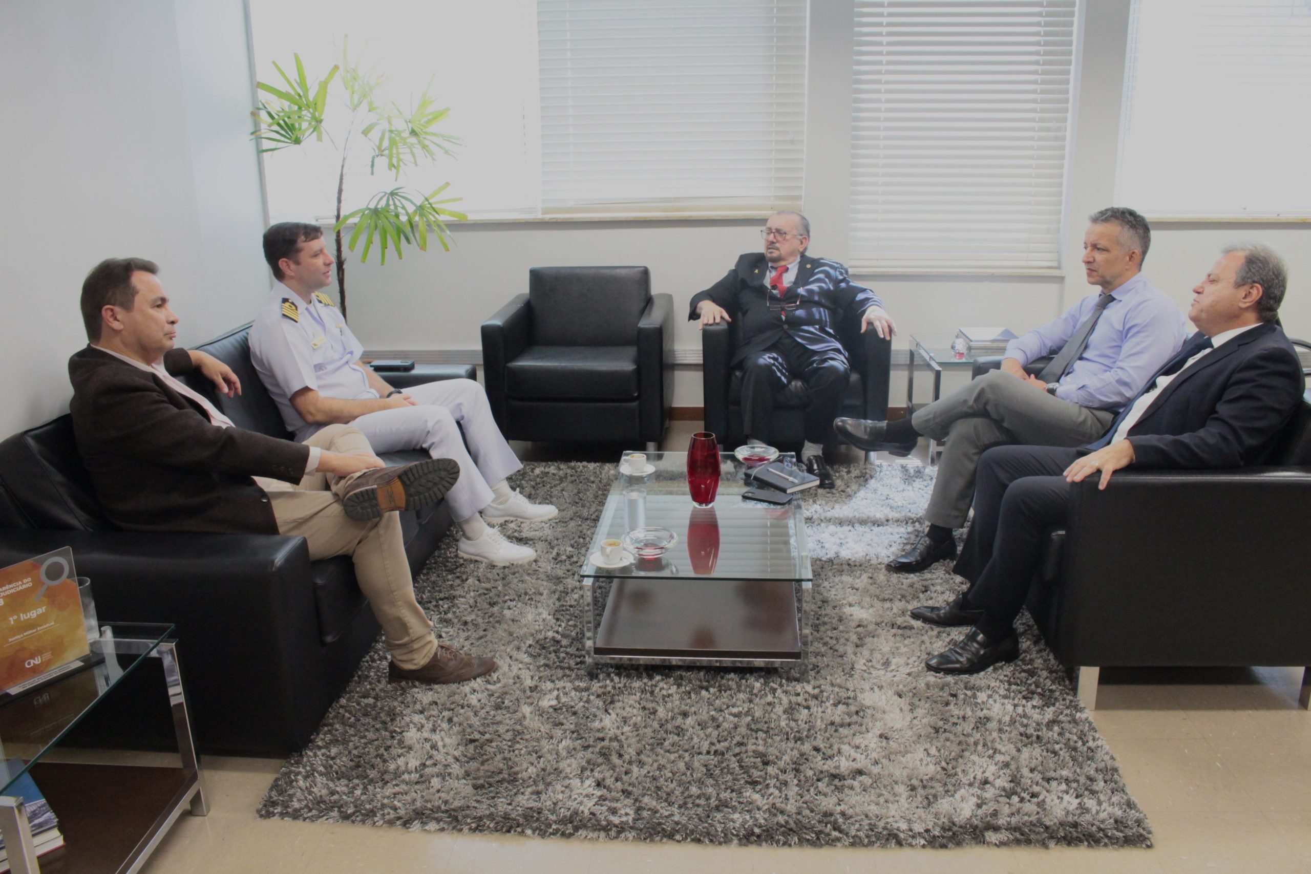 TJMMG recebe visita de representantes da Capitania dos Portos de Minas Gerais