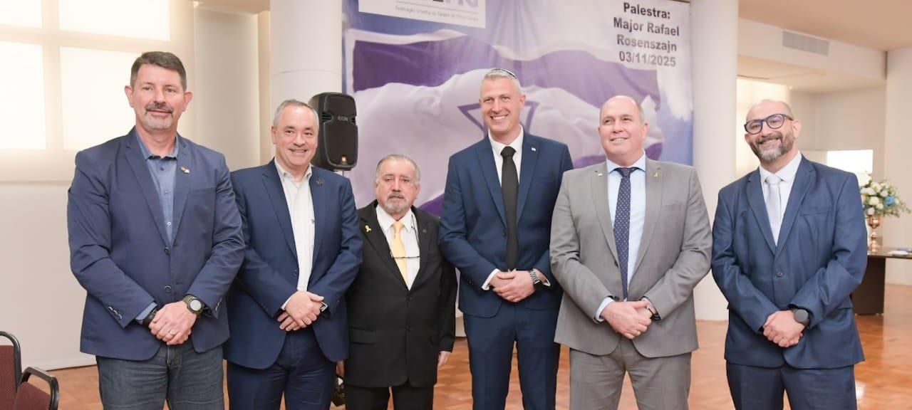 Presidente do TJMMG participa de encontro com porta-voz do Exército de Israel