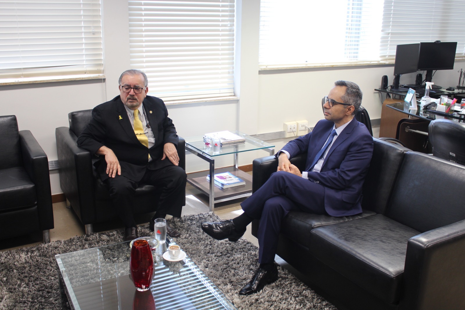 Presidente do TJMMG recebe visita do procurador-chefe do MPT-MG