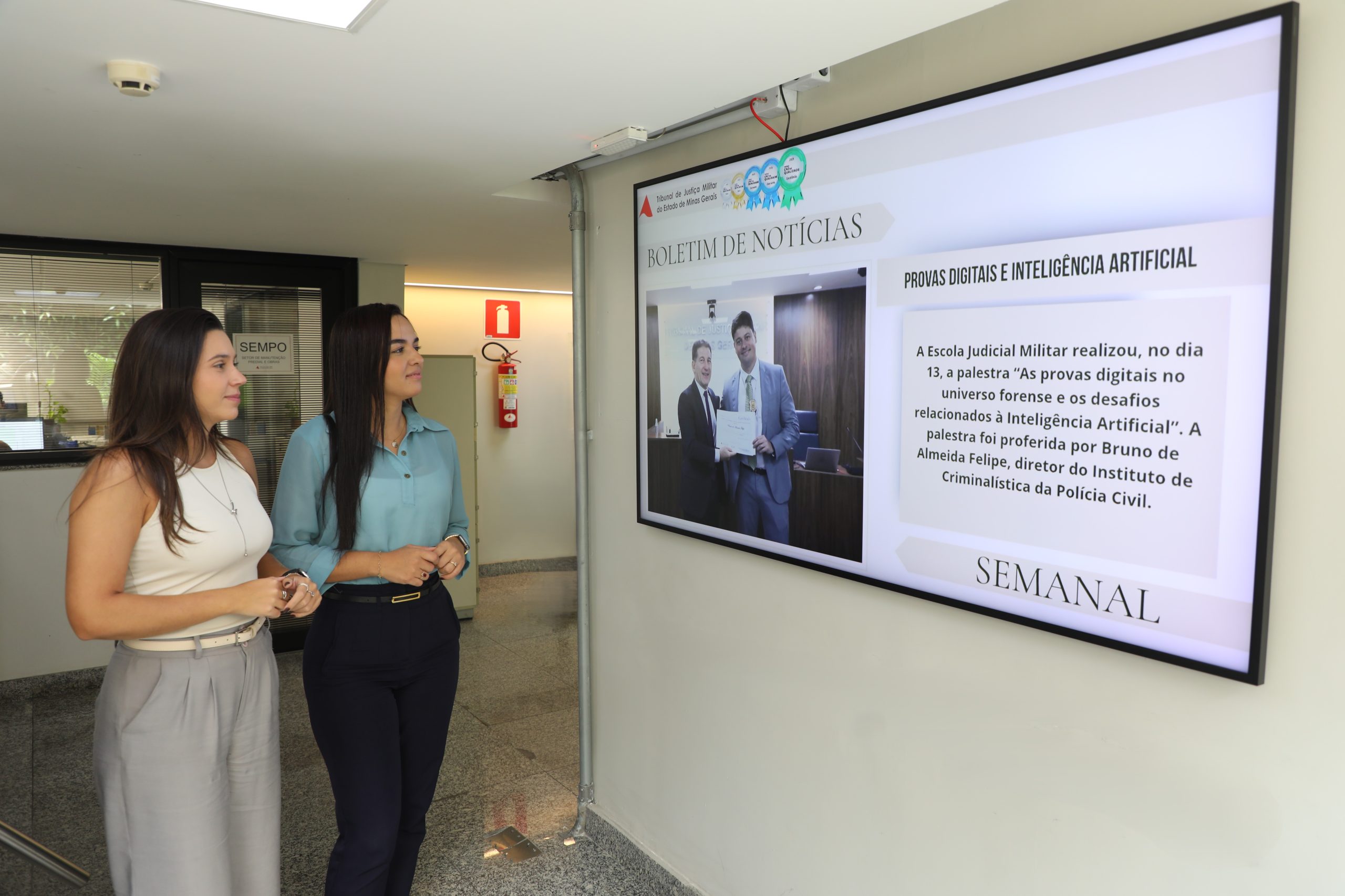 TJMMG inaugura sistema interno de TV corporativa